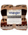 Image #5 - Carstens Home Wrangler Buffalo Southwestern Sherpa Fleece Throw Blanket, Blue, hi-res