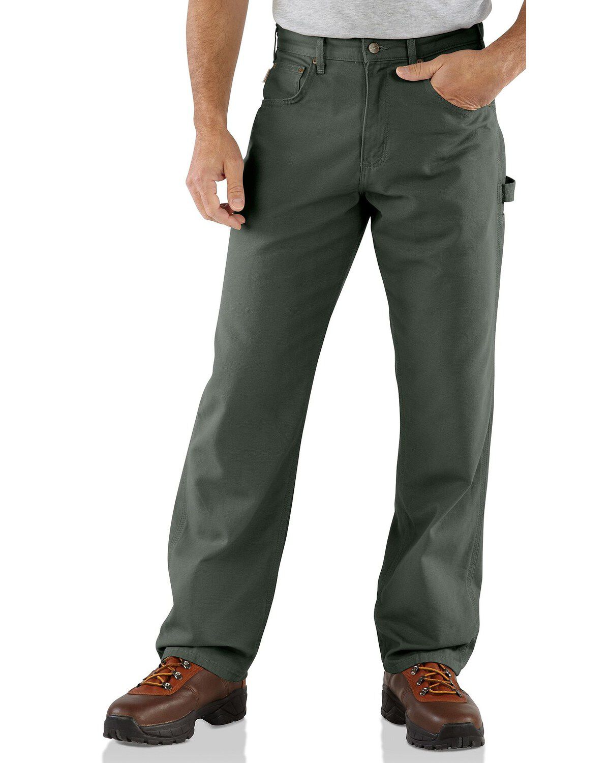 Image #3 - Carhartt Loose Fit Canvas Carpenter Five Pocket Work Pants, , hi-res