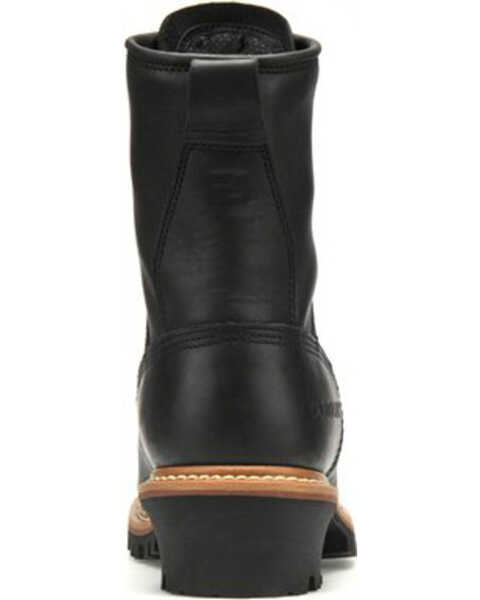 Carolina Men's 8" Logger Boots - Steel Toe, Black, hi-res