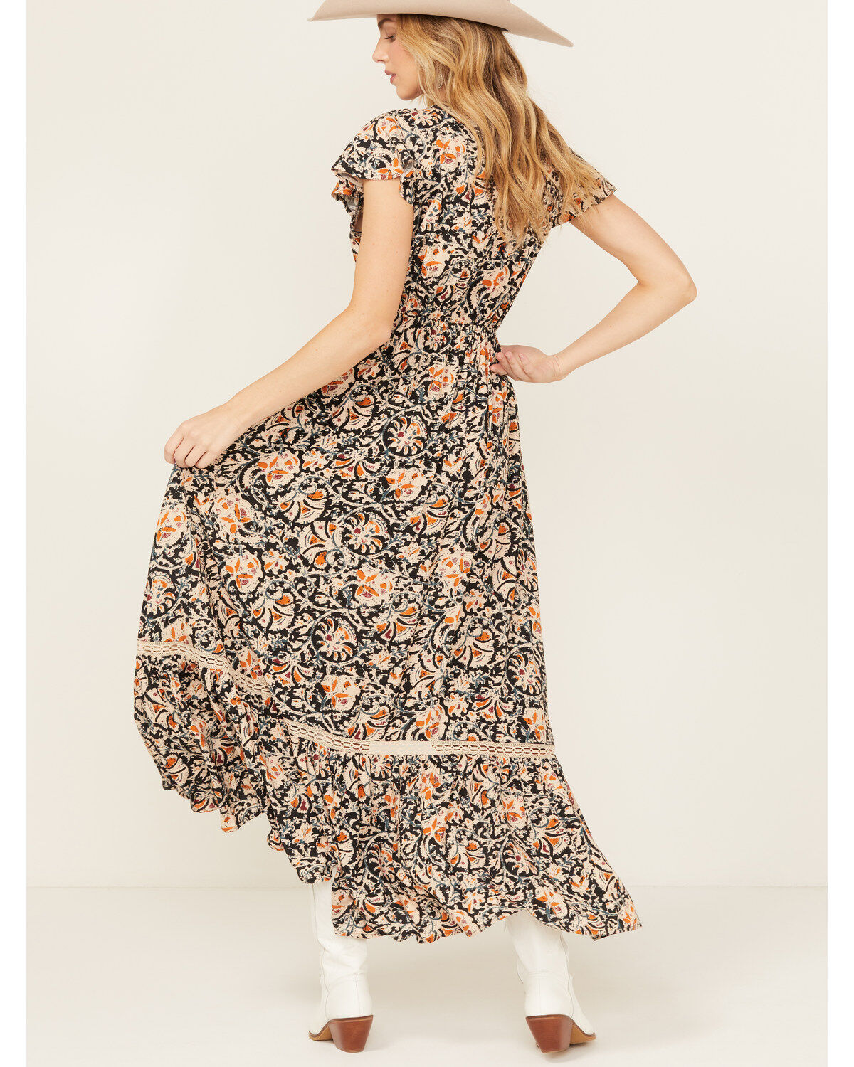 Image #4 - Beyond The Radar Women's Floral Print High-Low Dress, Multi, hi-res