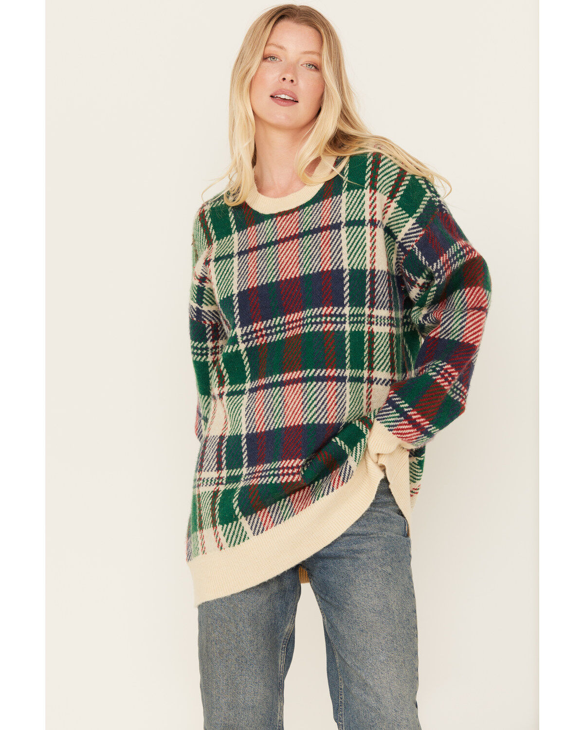 Image #2 - Show Me Your Mumu Women's Plaid Print Ember Tunic Sweater, Multi, hi-res