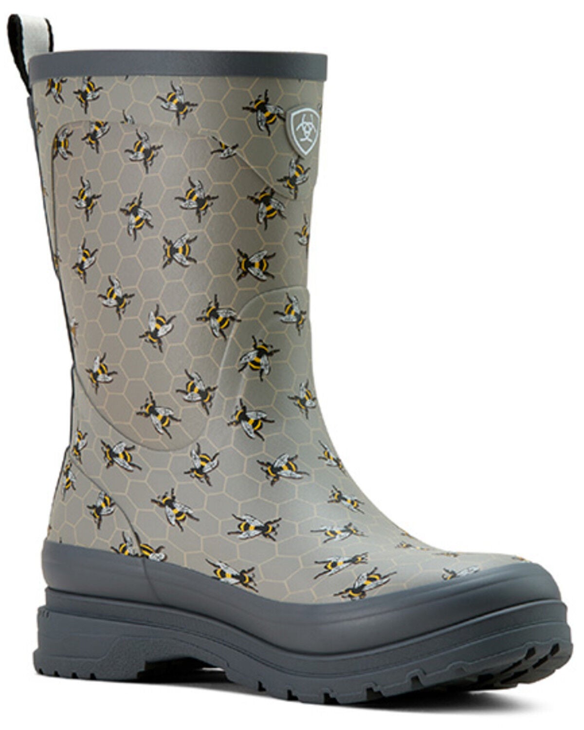 Ariat Women's Kelmarsh Mid Rubber Boots - Round Toe, Grey, hi-res