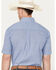 Image #4 - Roper Men's Geo Print Short Sleeve Button Down Western Shirt, Blue, hi-res
