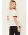 Image #4 - White Crow Women's Beer Babe Graphic Short Sleeve Ringer Tee, White, hi-res