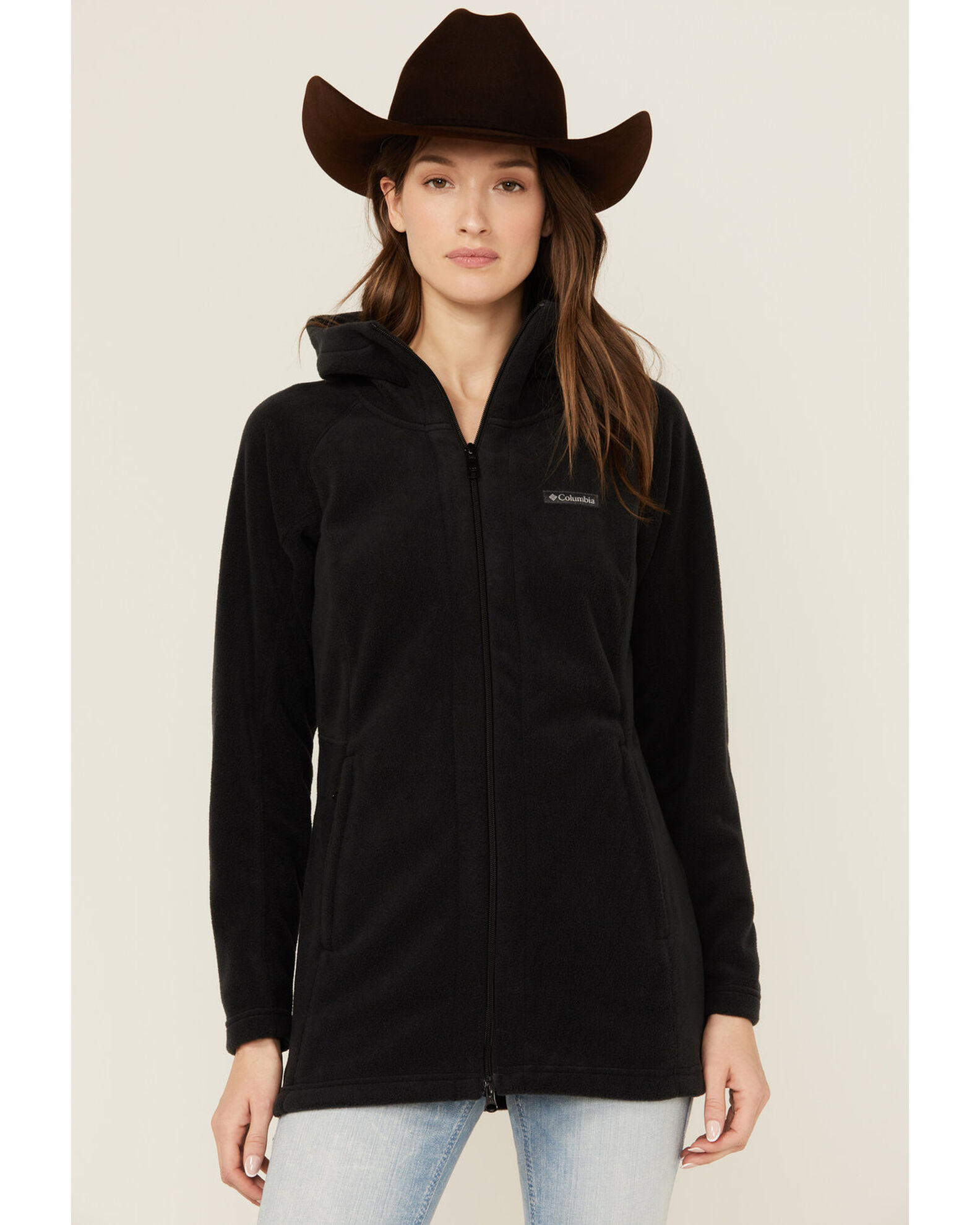 Image #1 - Columbia Women's Benton Long Zip Hoodie, Black, hi-res