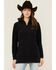 Image #1 - Columbia Women's Benton Long Zip Hoodie, Black, hi-res