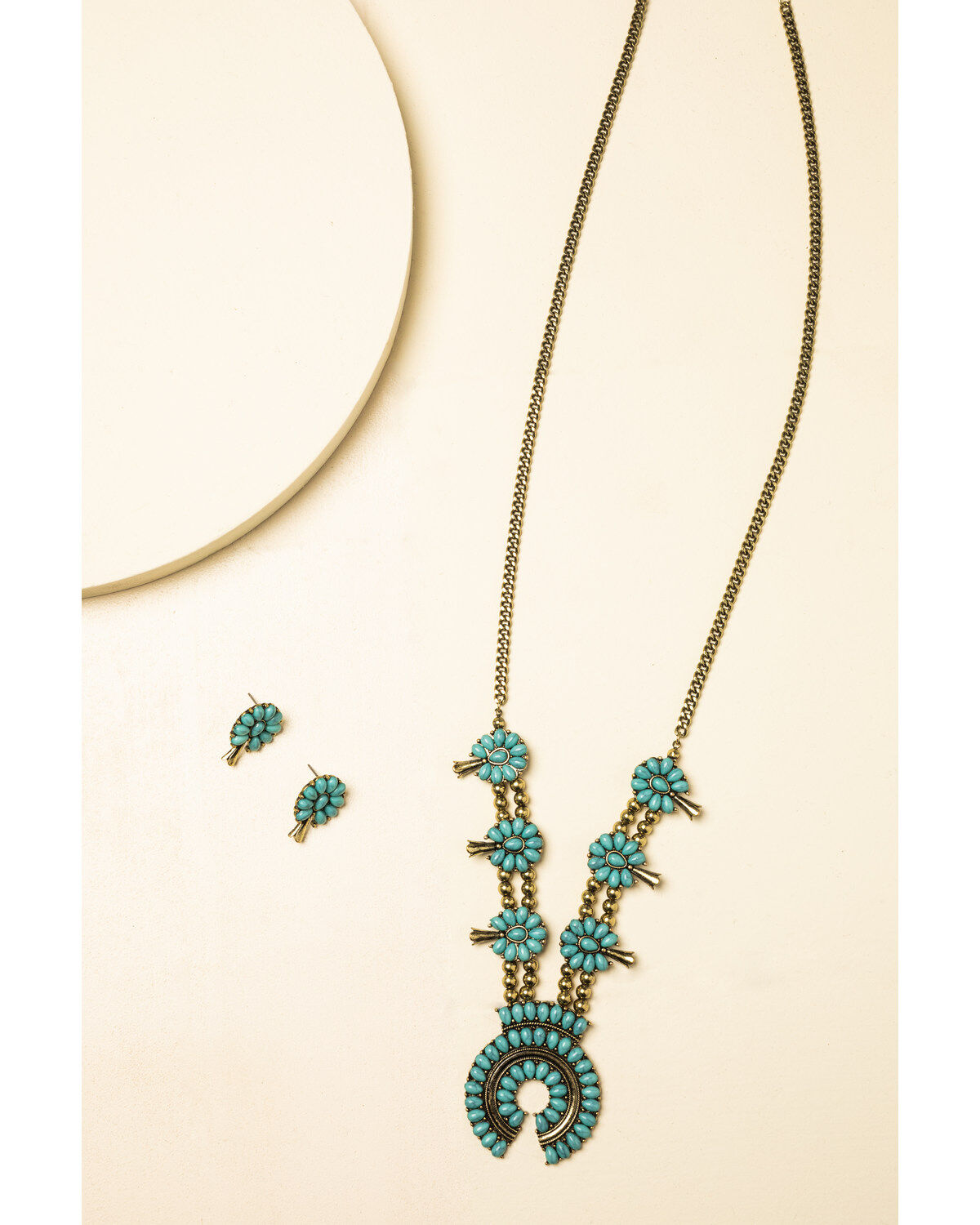 Image #2 - Shyanne Women's Summer Nights Bronze Squash Blossom Set, Bronze, hi-res