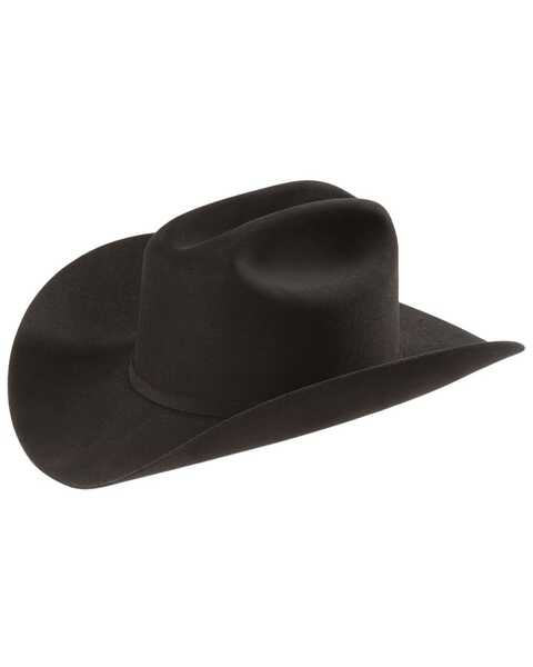 Larry Mahan 6X Felt Cowboy Hat, Black, hi-res