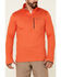 Image #3 - Columbia Men's Heather Quartz Red Park View 1/2 Zip Fleece Pullover , Orange, hi-res