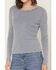 Image #2 - White Crow Women's Solid Long Sleeve Thermal Shirt, Blue, hi-res