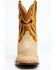 Dan Post Men's Exotic Sea Bass Skin Western Boots - Broad Square Toe, Brown, hi-res