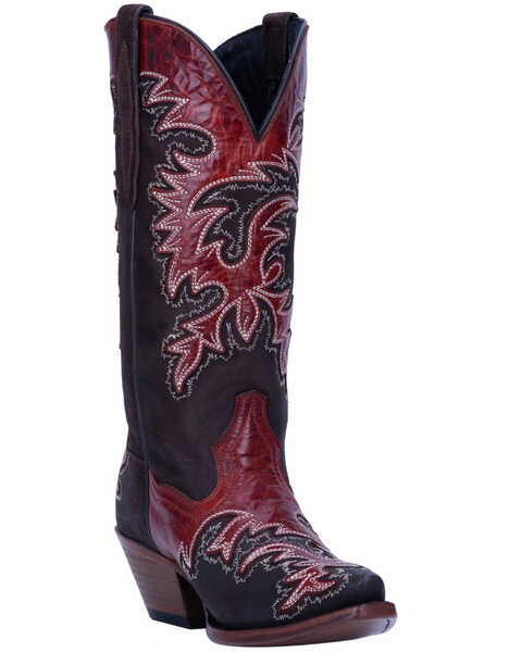 Image #1 - Dan Post Women's O-Lay Lucie Western Boots - Snip Toe, , hi-res