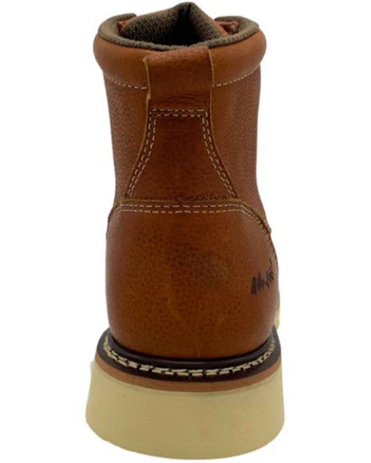 Image #5 - AdTec Men's 6" Apex Slip-Resistant Moc Work Boots - Soft Toe, Brown, hi-res