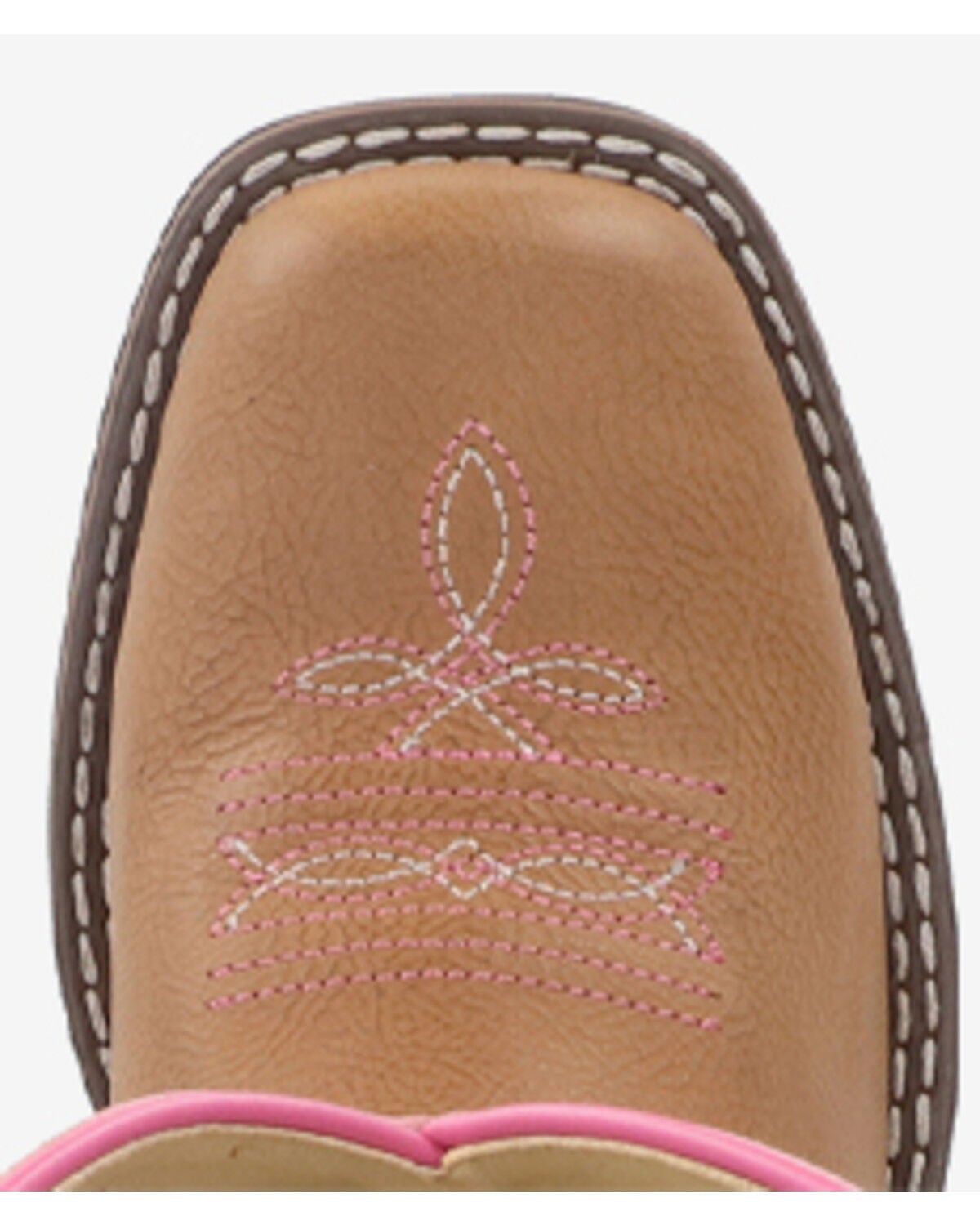 Image #5 - Smoky Mountain Girls' Mesa Western Boots - Broad Square Toe, Pink, hi-res
