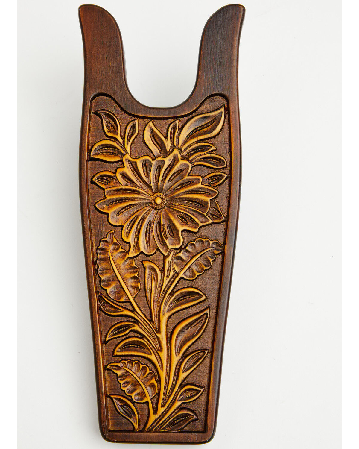 Image #2 - Boot Barn Cassidy Tooled Floral Boot Jack, Brown, hi-res