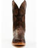 Dan Post Men's Embossed Star & Studded Basketweave Western Leather Boots - Snip Toe, Brown, hi-res