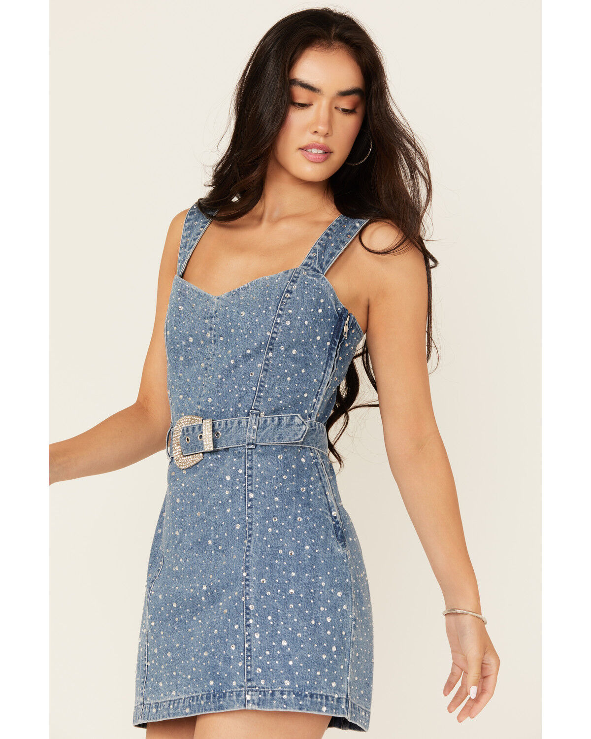 Image #2 - Show Me Your Mumu Women's Vegas Rhinestone Mini Dress, , hi-res