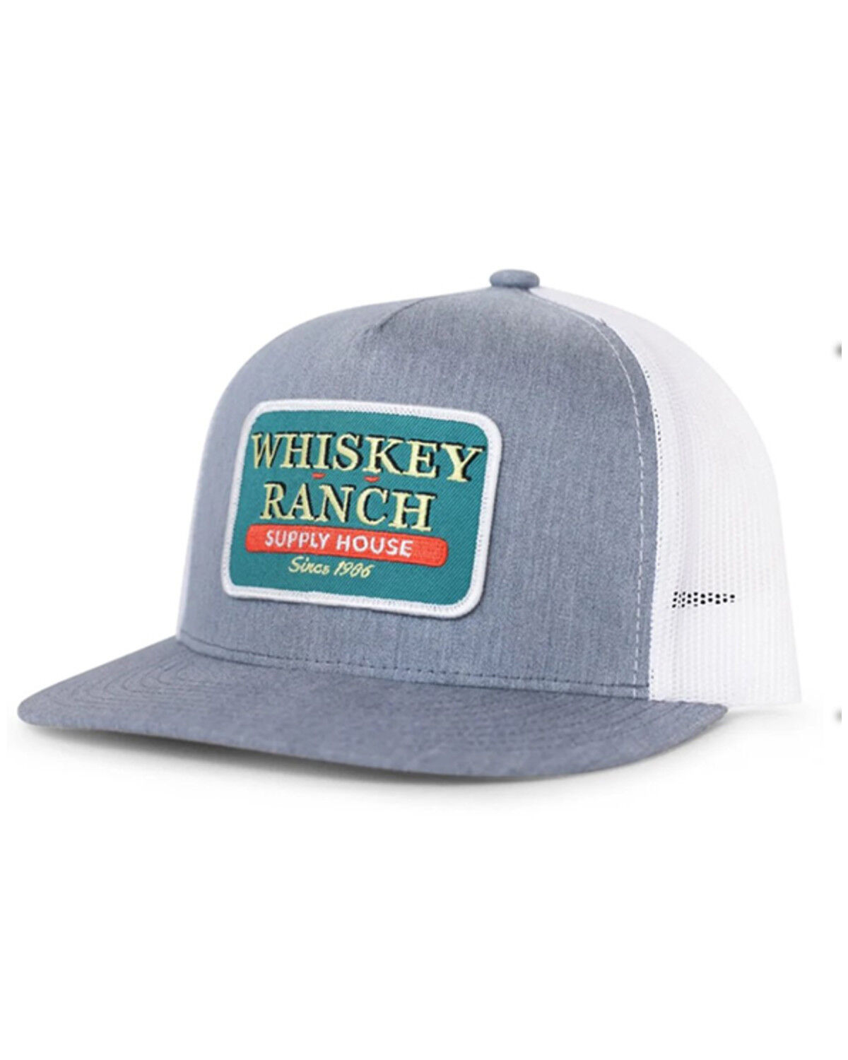 Image #1 - Whiskey Bent Men's Supply House Ball Cap, Grey, hi-res