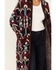 Image #3 - Shyanne Women's Southwestern Print Long Cardigan, Chocolate, hi-res