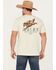 Image #1 - Ariat Men's Bronc Riding Heritage Short Sleeve Graphic T-Shirt, Natural, hi-res