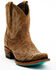 Image #1 - Lane Women's Lexington Western Booties - Snip Toe, Caramel, hi-res