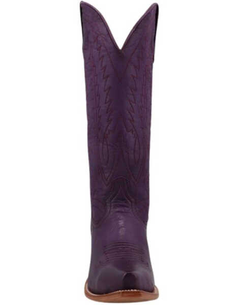 Image #4 - Black Star Women's Victoria Western Boots - Snip Toe , Purple, hi-res