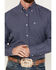 Image #3 - Ariat Men's Immanuel Small Plaid Wrinkle Free Long Sleeve Button Down Western Shirt, Navy, hi-res