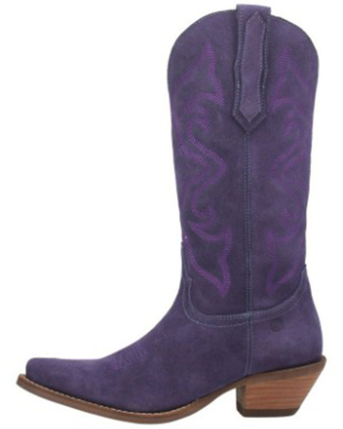 Image #3 - Dingo Women's Out West Suede Western Boots - Round Toe, Purple, hi-res