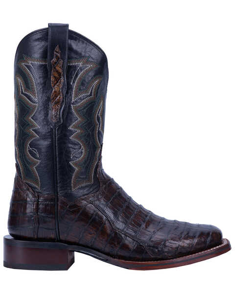 Image #2 - Dan Post Men's Kingsly Caiman Leather Western Boots - Broad Square Toe, , hi-res