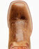 Image #6 - Cody James Men's Upper Two-Tone Leather Western Boots - Broad Square Toe , Orange, hi-res