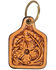 Image #1 - Myra Bag Women's Classic Western Hand-Tooled Key Fob, Brown, hi-res