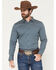 Image #1 - Cody James Men's Bourbon Geo Print Long Sleeve Button-Down Stretch Western Shirt - Big, Navy, hi-res