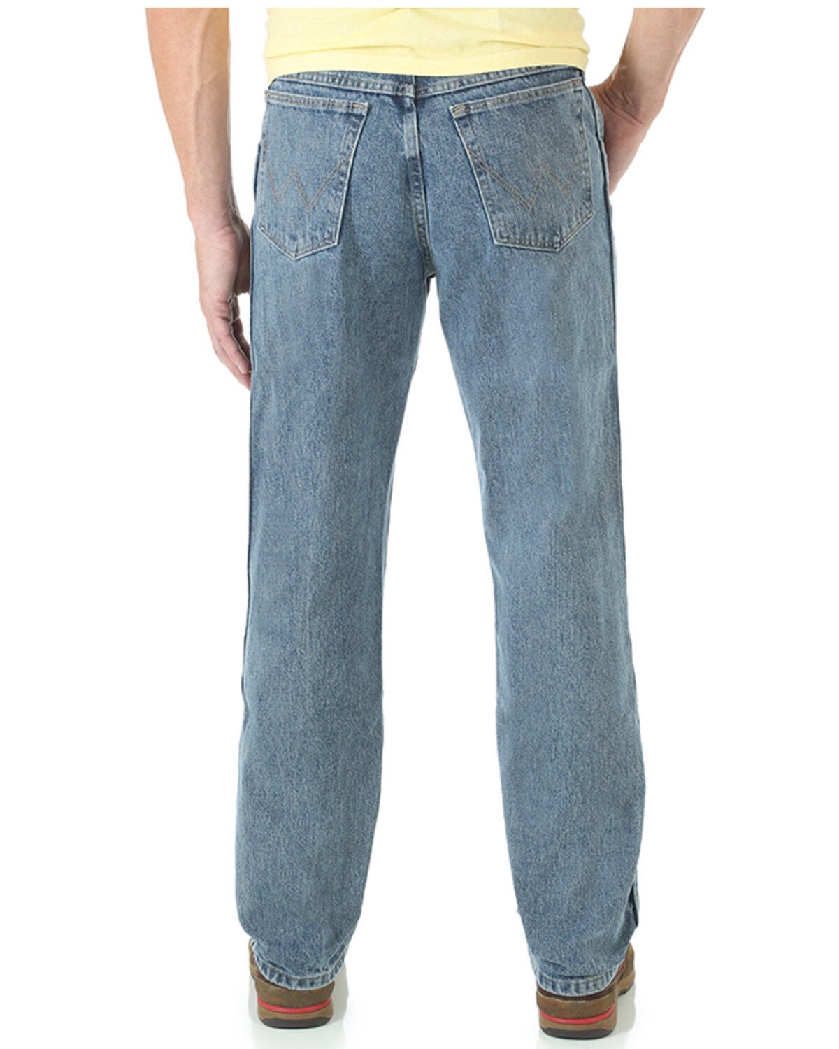Image #3 - Wrangler Rugged Wear Men's Antique Indigo Wash Trail Trekker Relaxed Fit Jeans, Indigo, hi-res