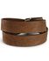 Image #2 - Tony Lama Navajo Spirit Embossed Leather Belt, Aged Bark, hi-res