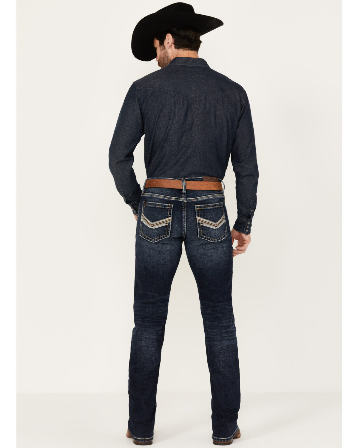 Image #3 - Cody James Men's Moonbeam Wash Jackson Slim Straight Stretch Denim Jeans, Dark Wash, hi-res