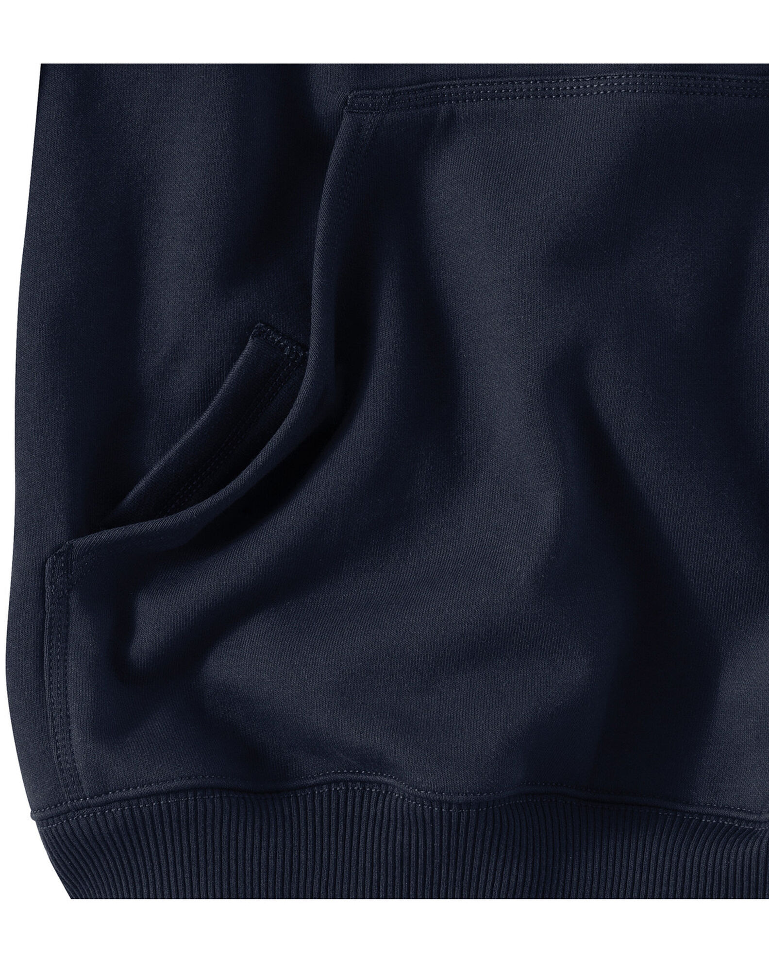 Image #3 - Carhartt Men's Rain Defender Paxton Heavyweight Hooded Sweatshirt, Navy, hi-res