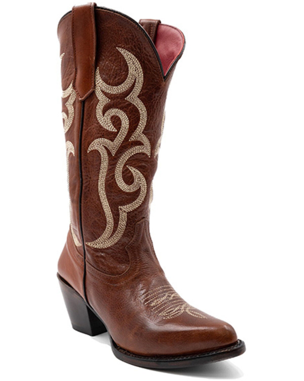 Ferrini Women's Quinn Western Boots - Round Toe, Brown, hi-res