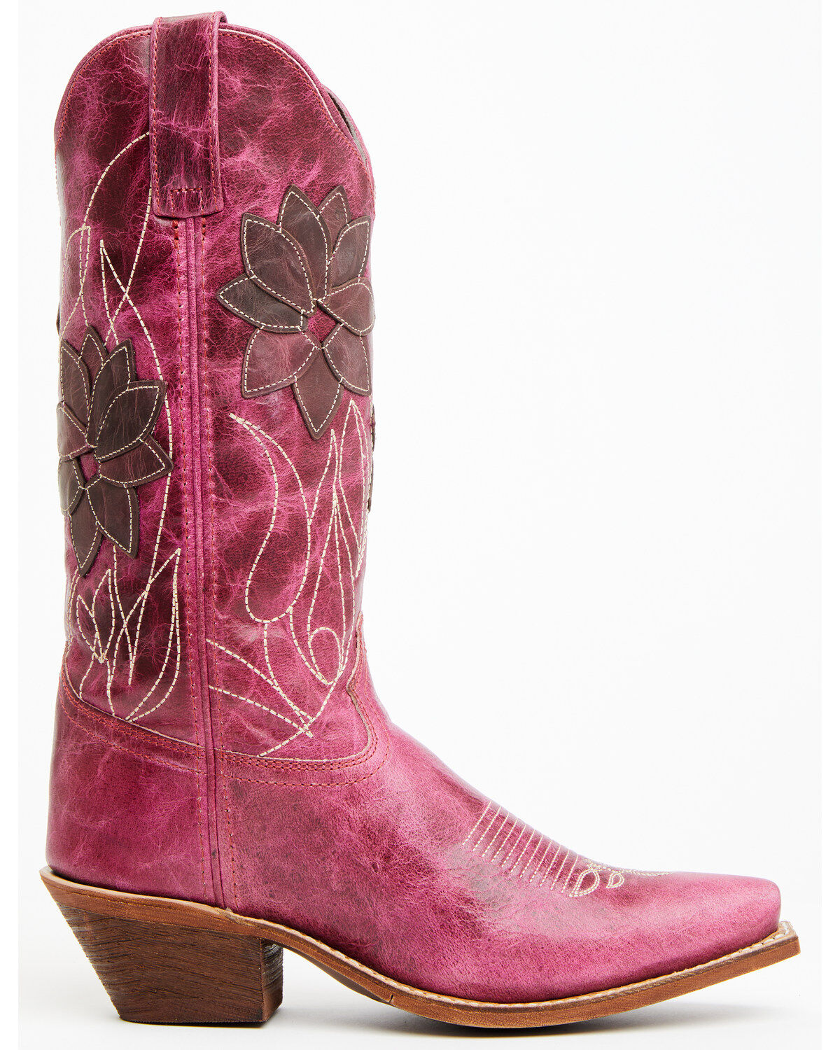 Image #2 - Laredo Women's Paislee Western Boots - Snip Toe, Pink, hi-res