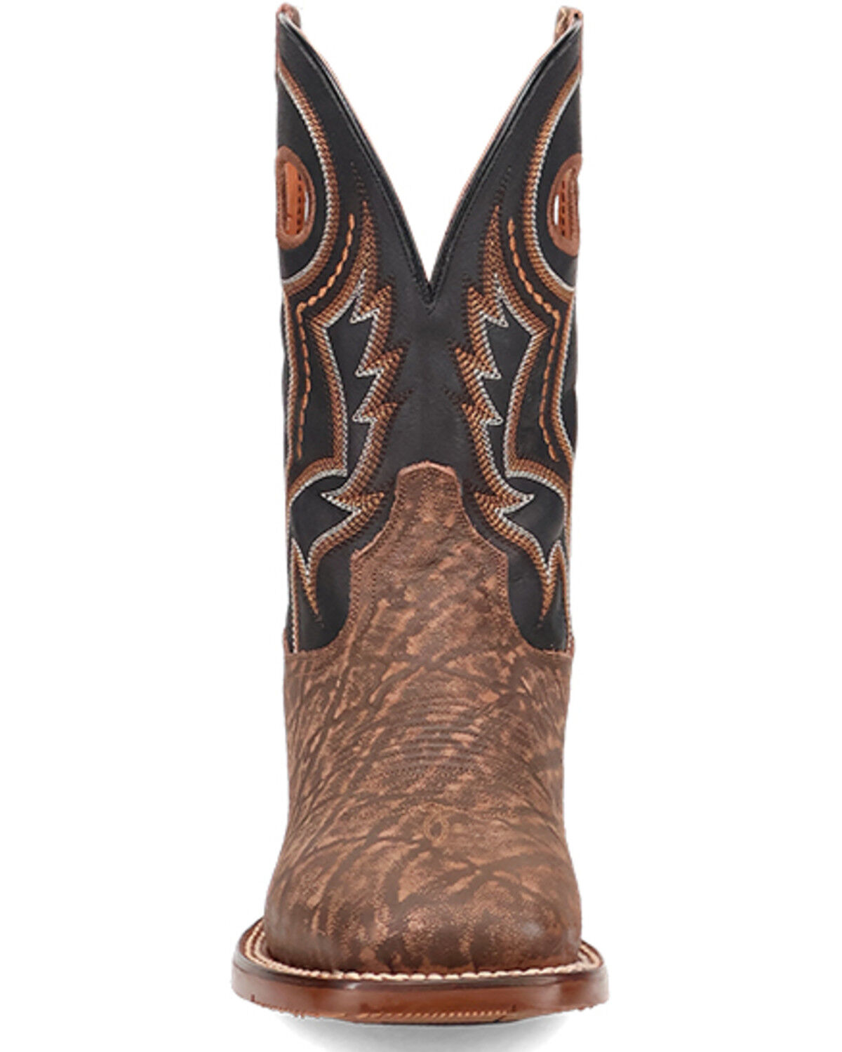 Image #4 - Dan Post Men's Elephant Print Western Boots - Broad Square Toe, Brown, hi-res