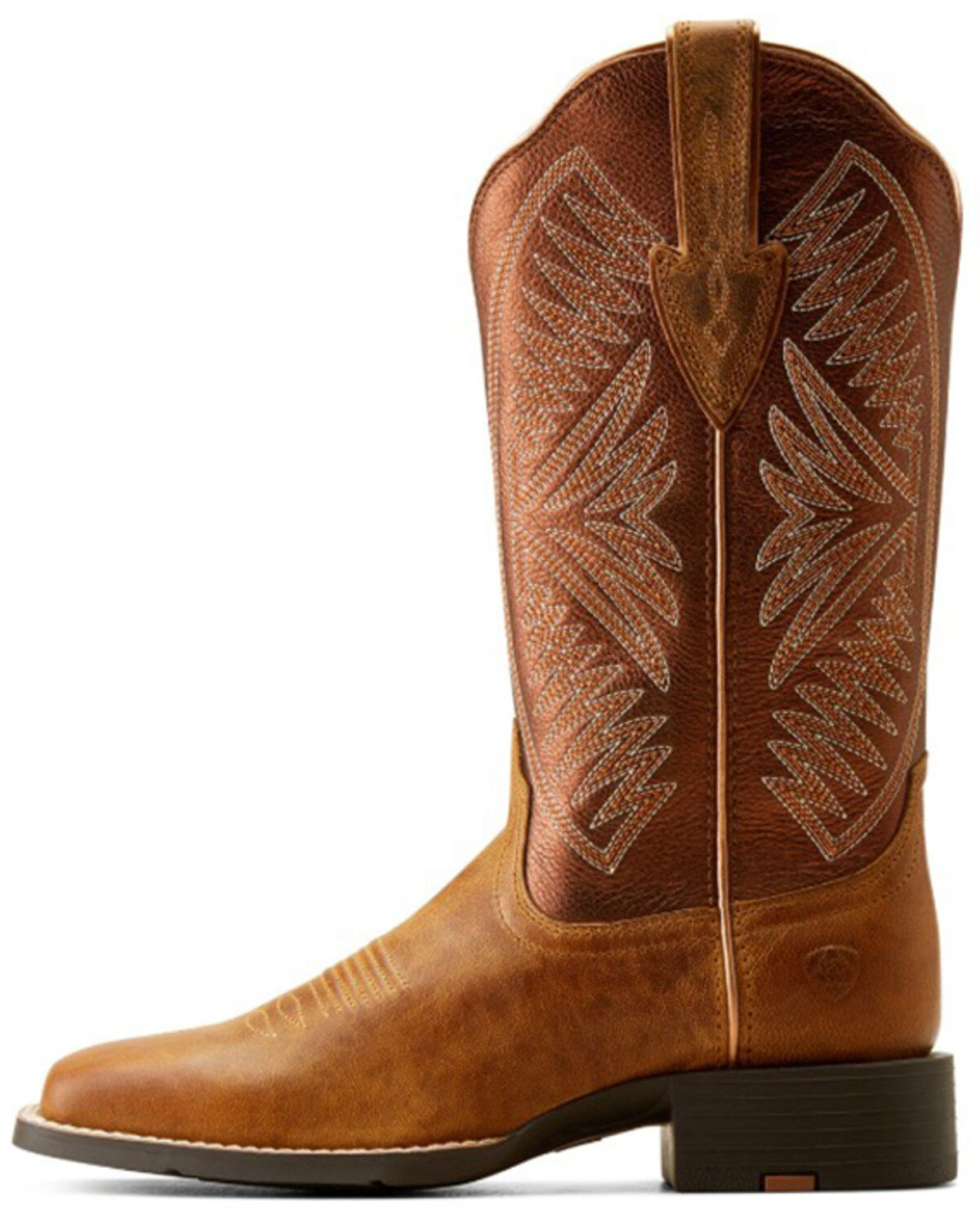 Image #2 - Ariat Women's Round Up Ruidoso Performance Western Boots - Broad Square Toe, Brown, hi-res