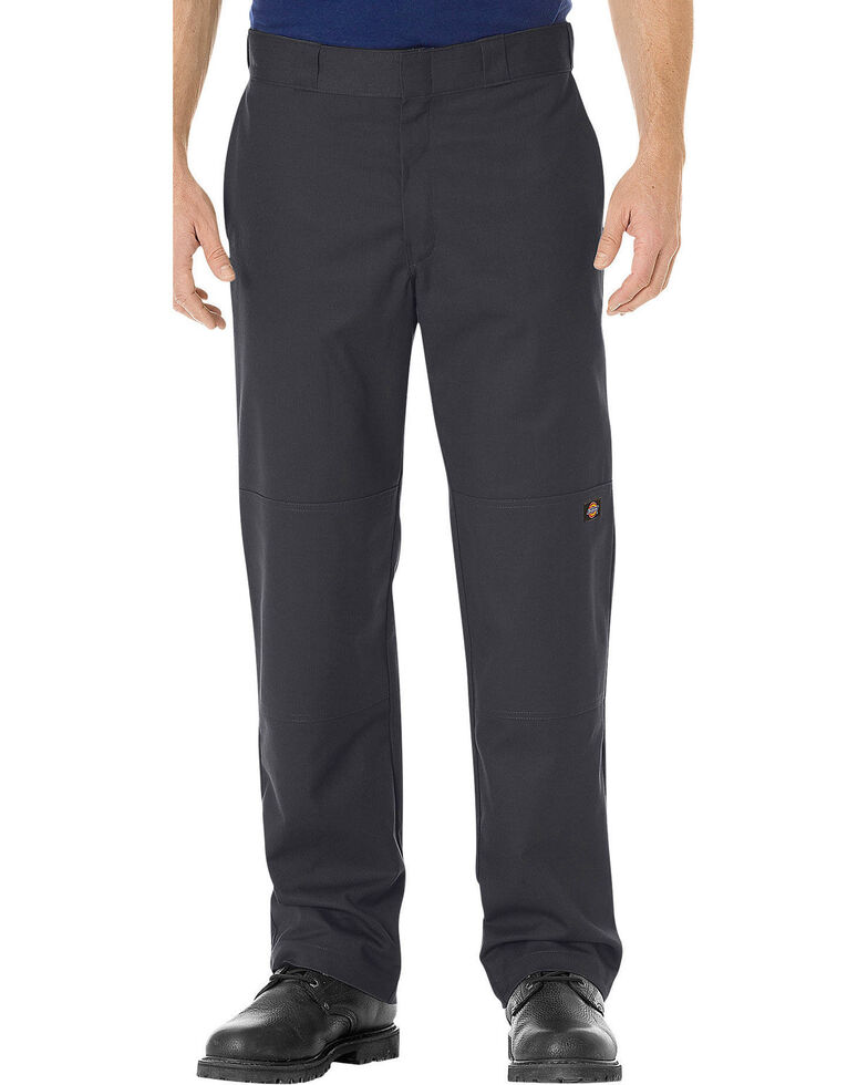 dickies men's flex skinny straight fit double knee work pants
