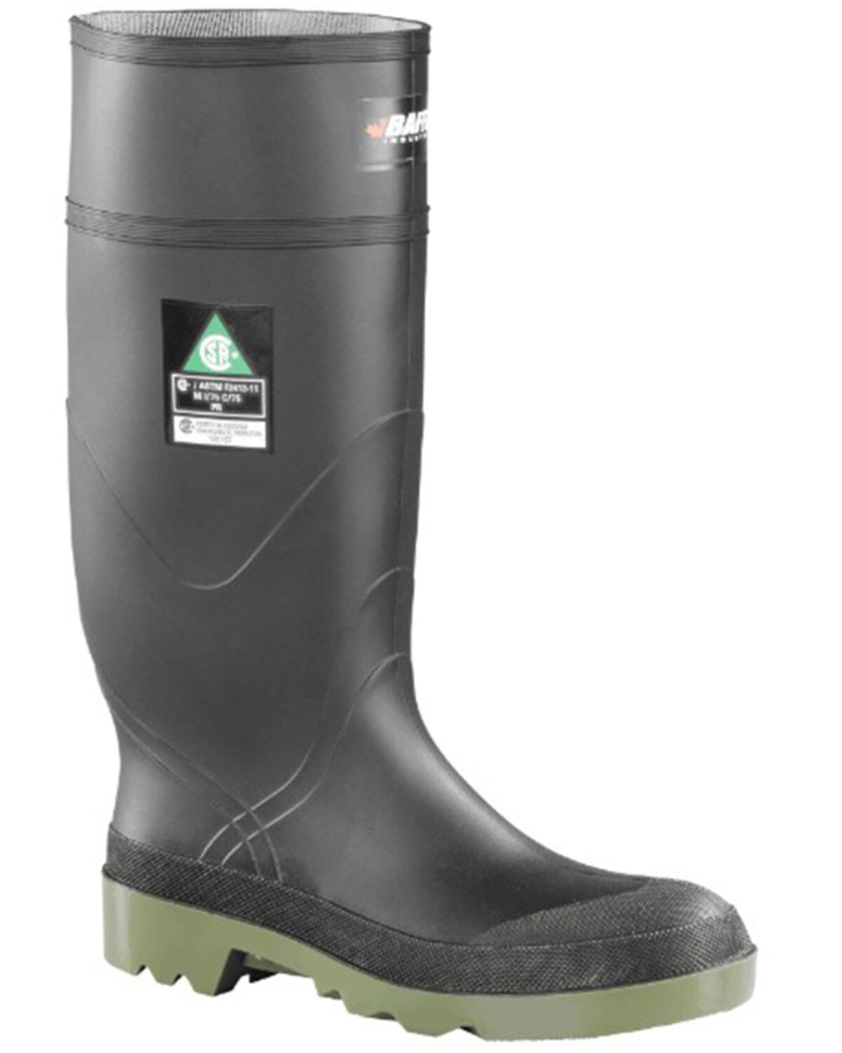 Image #1 - Baffin Men's Petrolia (STP) Waterproof Rubber Boots - Steel Toe, Black, hi-res
