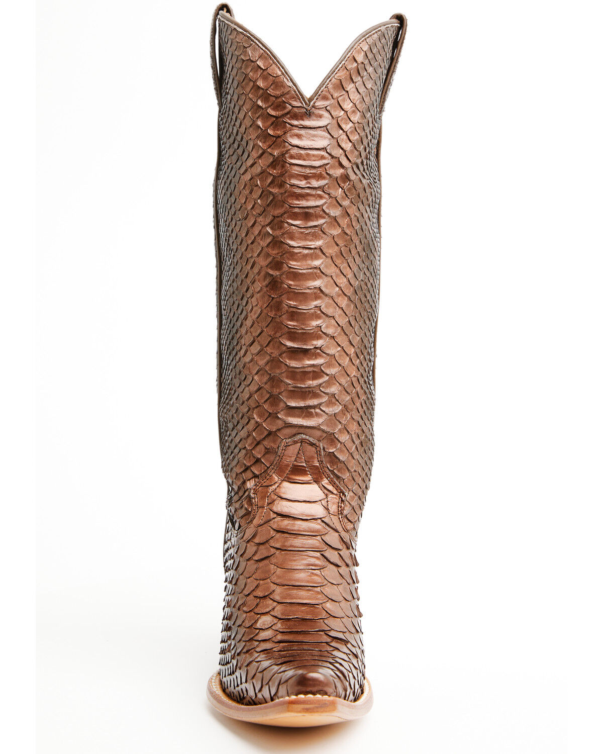 Image #4 - Idyllwind Women's Slay Exotic Python Tall Western Boots - Snip Toe, Brandy Brown, hi-res