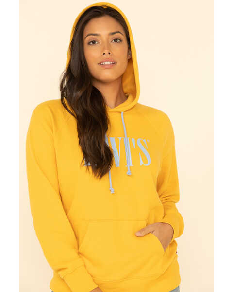 Levi’s Women's Sportswear Logo Hoodie, Dark Yellow, hi-res