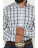 Image #3 - Ariat Men's Cody Plaid Print Long Sleeve Button-Down Western Shirt, White, hi-res