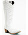 Image #1 - Boot Barn X Lane Women's Exclusive Calypso Leather Western Bridal Boots - Snip Toe, White, hi-res