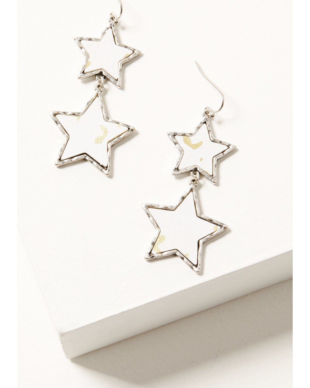 Shyanne Women's Star Dangle Earrings, Silver, hi-res