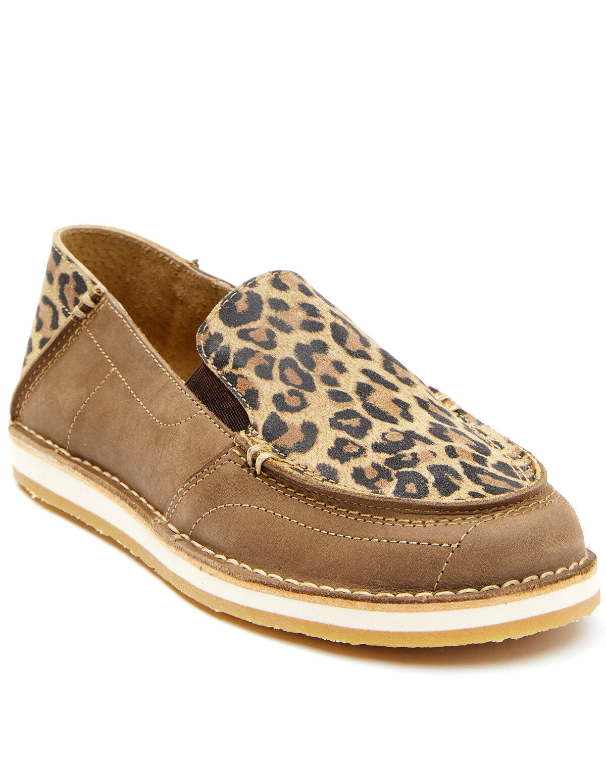 Image #1 - RANK 45® Women's Leopard Casual Slip-On Shoe - Moc Toe, , hi-res
