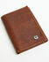 Image #1 - Stetson Men's Pebble Leather Tri-Fold Wallet, Brown, hi-res