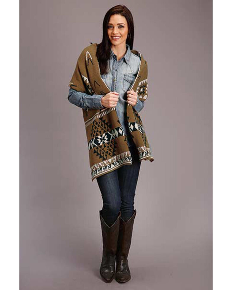 Stetson Women's Gold Aztec Knit Scarf | Boot Barn